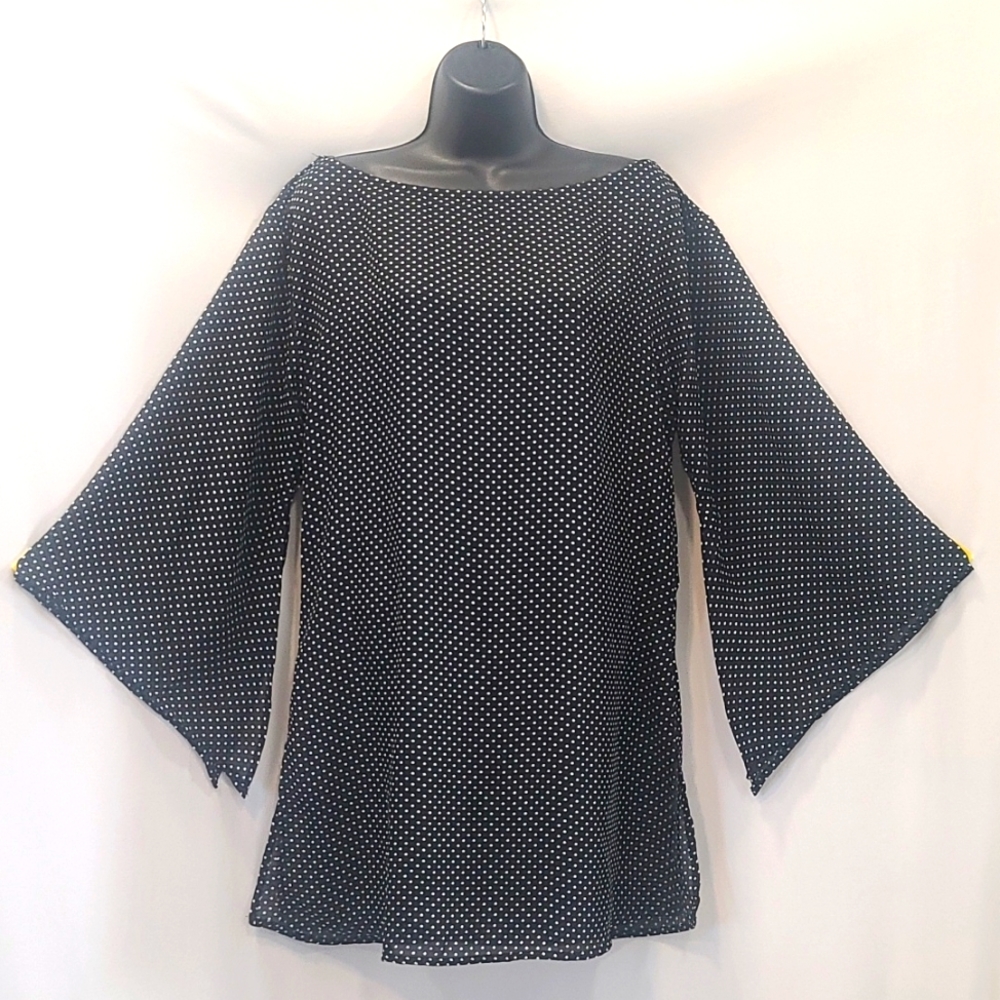 NWOT Summer Islander Sheer Polka Dot Dress/Cover Up